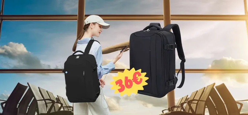 Bagaglio a mano Ryanair? Lo zaino perfetto costa solo 36€