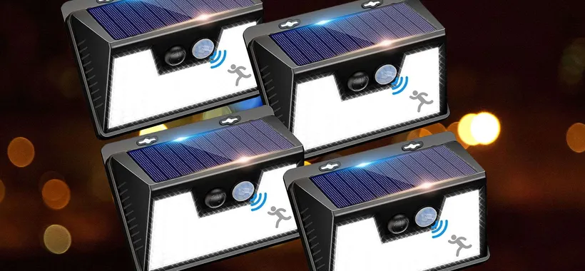 Potente luce solare 140 LED a prezzo RIDICOLO su Amazon (4€)