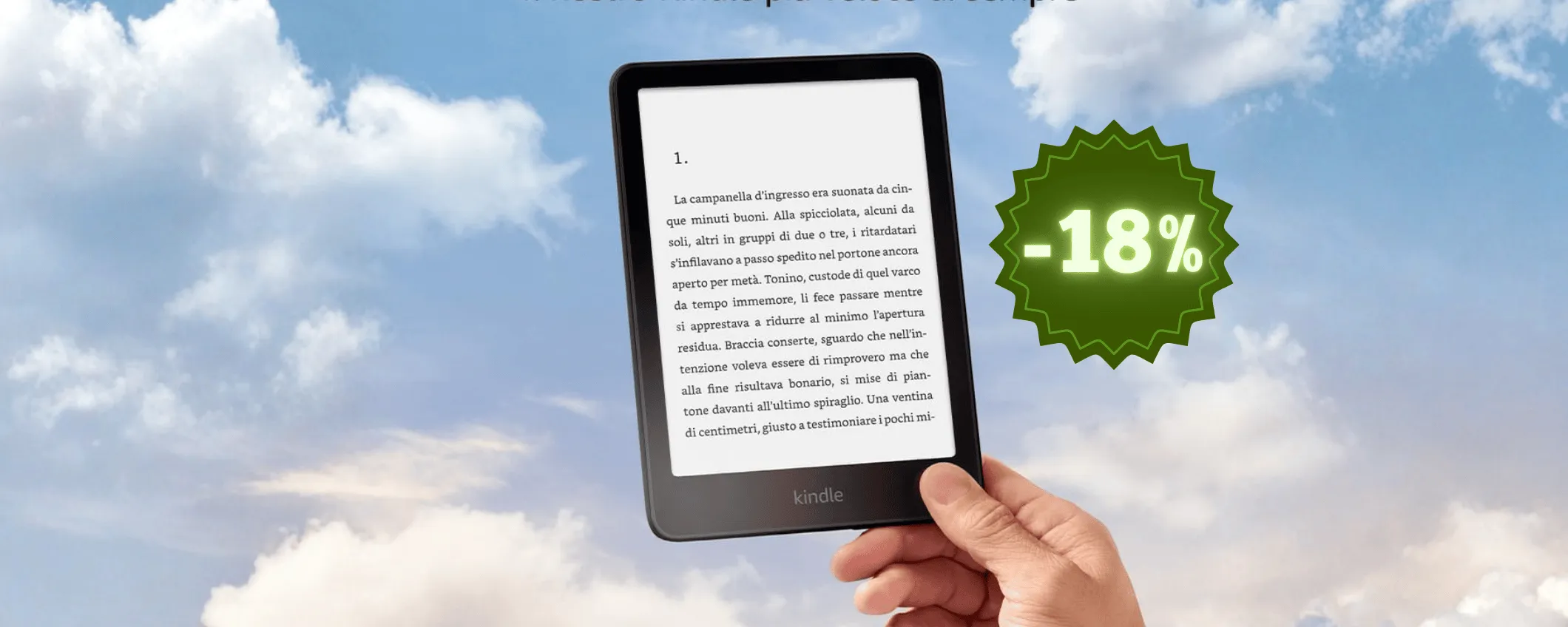 Kindle Paperwhite è da comprare SUBITO, sconto sull'ultimo modello
