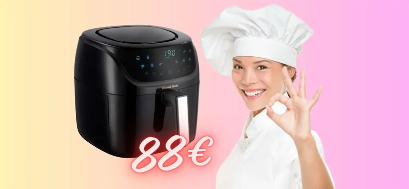 Friggitrice ad Aria XXL Russell Hobbs con 10 funzioni ora tua a SOLI 88€