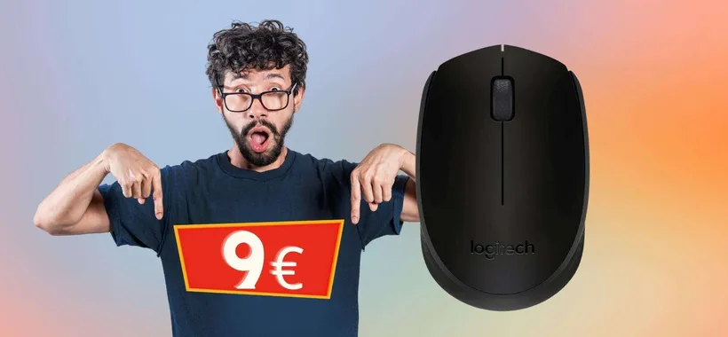 Logitech: mouse wireless a prezzo STRACCIATO, tuo a 9€