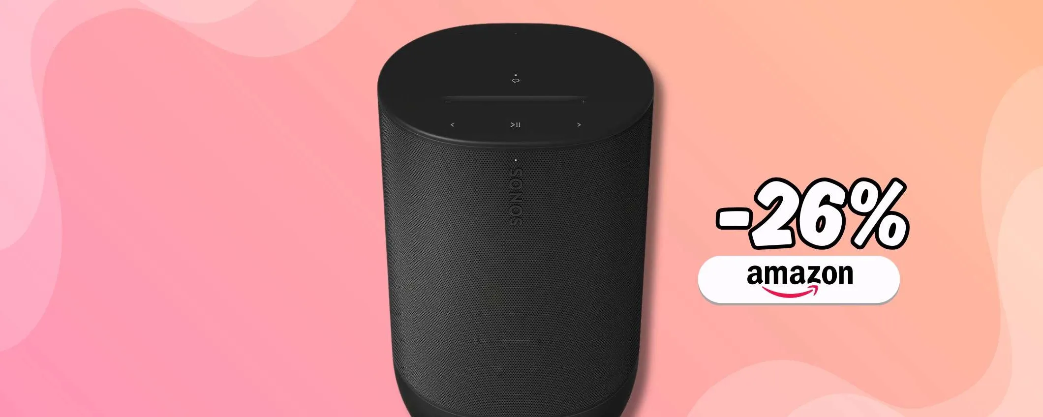 Sonos Move 2 è lo speaker portatile che fa festa, 24h di autonomia (-26%)