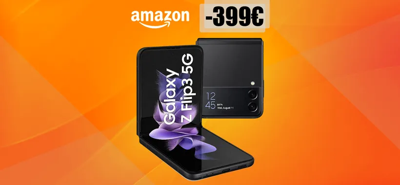 Samsung Galaxy Z Flip3 5G, ora o mai più: sconto IRRIPETIBILE di 399€