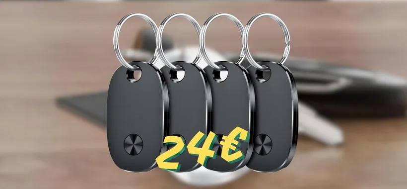 Air Tracker Tag: 4 localizzatori di oggetti con batteria sostituibile a soli 24€