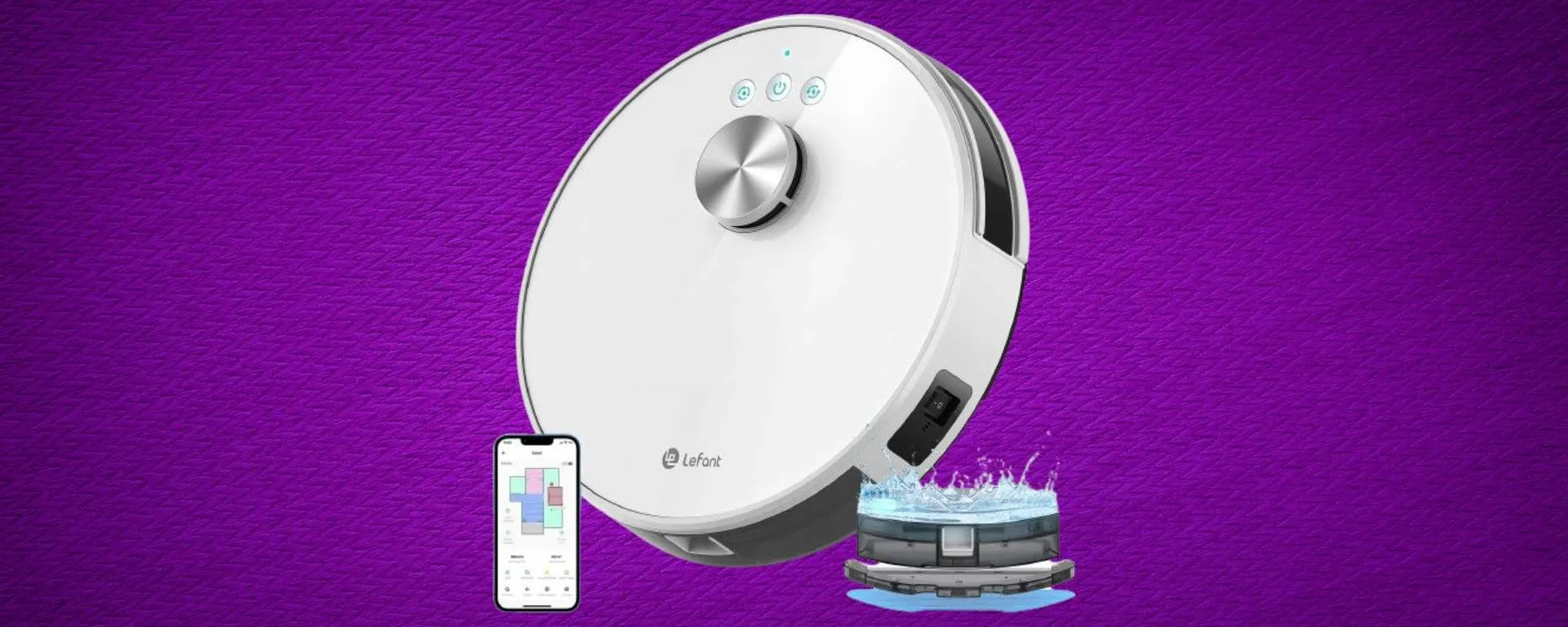 Robot 2-in-1 Lefant M1, prezzo in frantumi: su Amazon risparmi il 40%