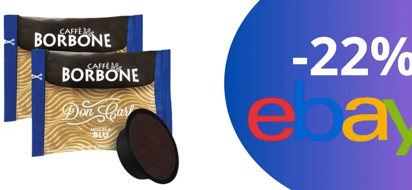 Scorta di 300 capsule di caffè Borbone ad un prezzo imperdibile: tua con il 22% di sconto