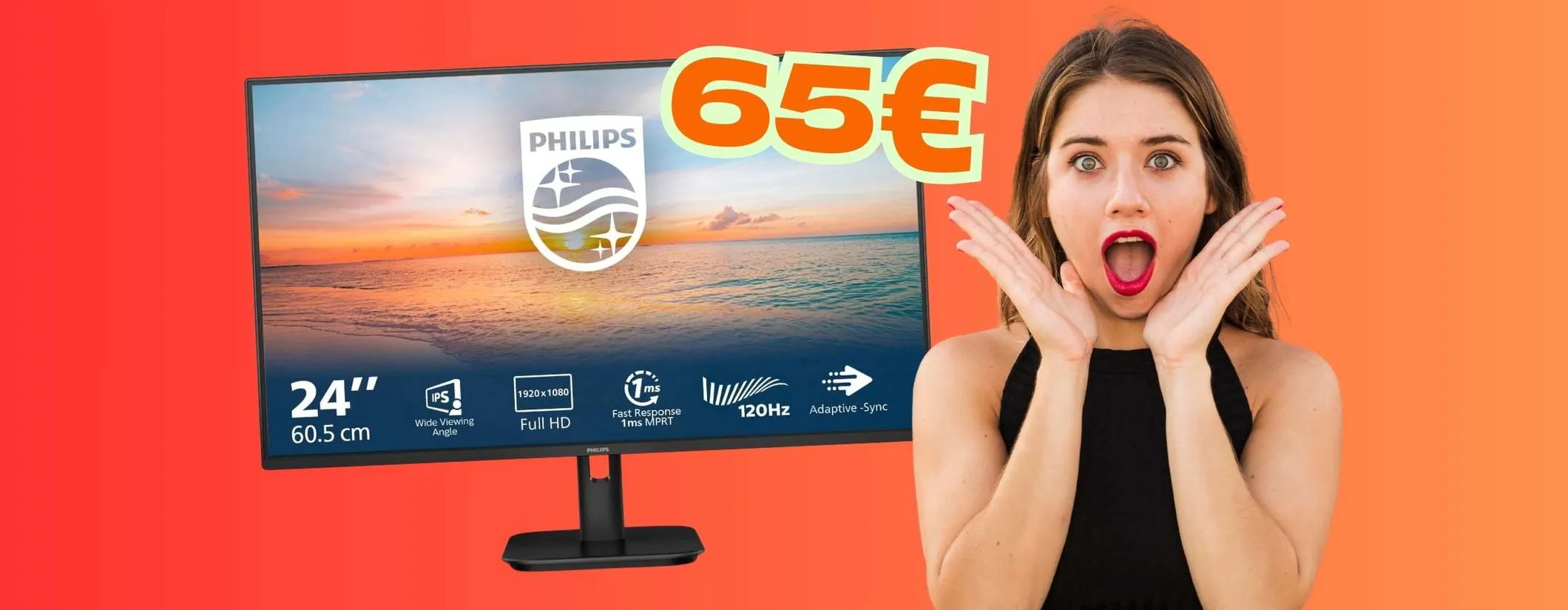 Monitor Philips FHD da 24