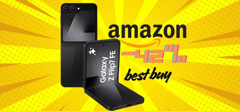 Samsung Galaxy Z Flip7 FE: Amazon piega il prezzo ed è best buy (-42%)