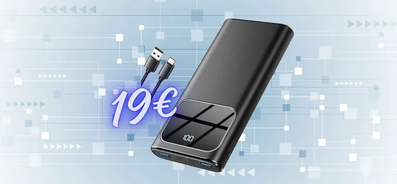 Solo 19€ per ricaricare tutti i device con questo potente Power Bank in offerta