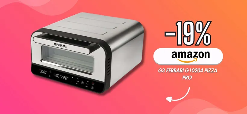 Rendi la serata PIZZA unica con il forno G3 Ferrari (raggiunge i 450°C)