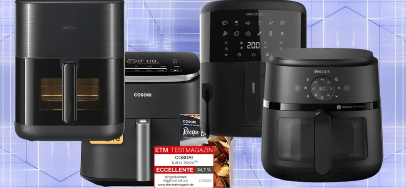 Friggitrice ad aria XXL in SVUOTATUTTO, ultime ore di Prime Day: promo WOW