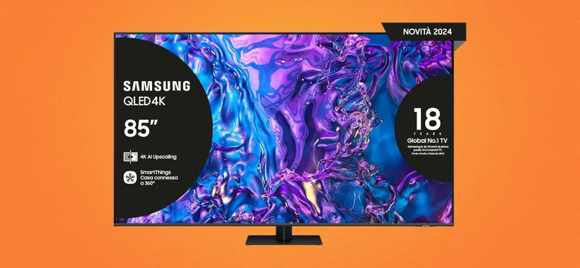 Samsung QE85Q70DAUXZT: Smart TV 4K da 85 pollici in super offerta su Amazon