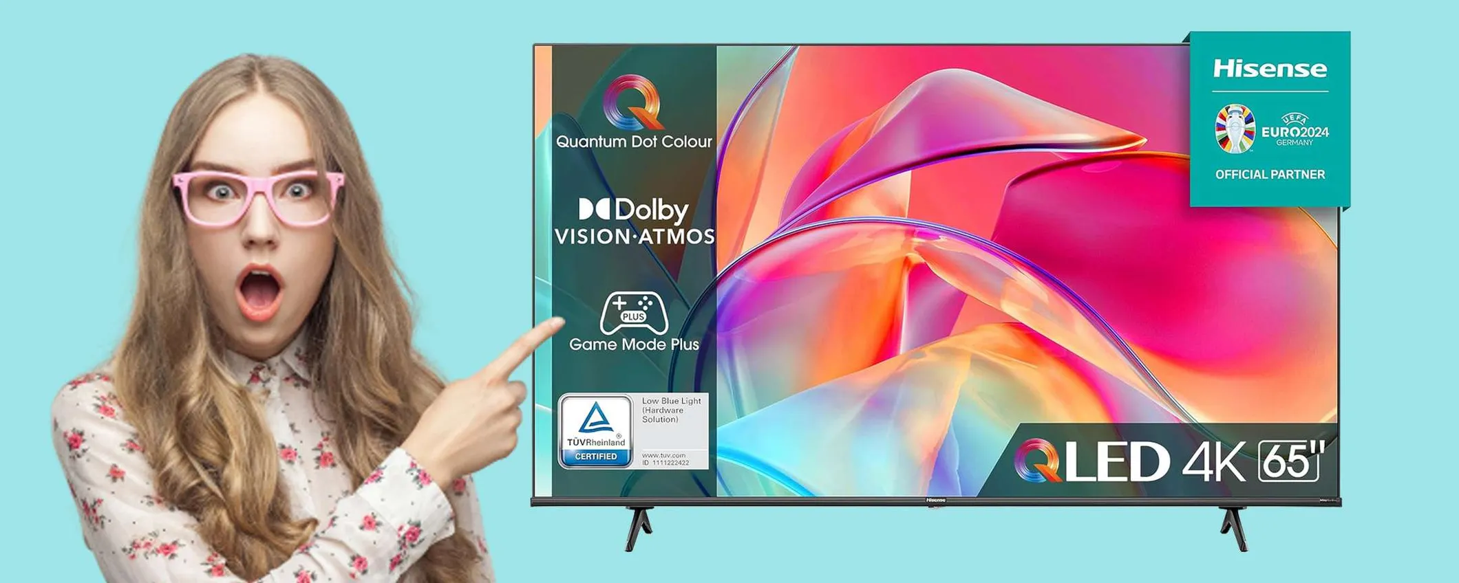 Smart TV QLED 4K Hisense da 65