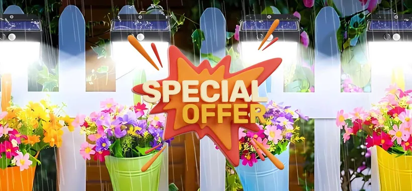 PROMO Luce Solare da esterno: 4 faretti a 17€ per il Prime Day