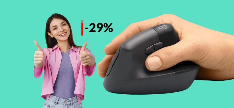 Mouse VERTICALE Logitech, una GODURIA per il polso: tuo a 57€