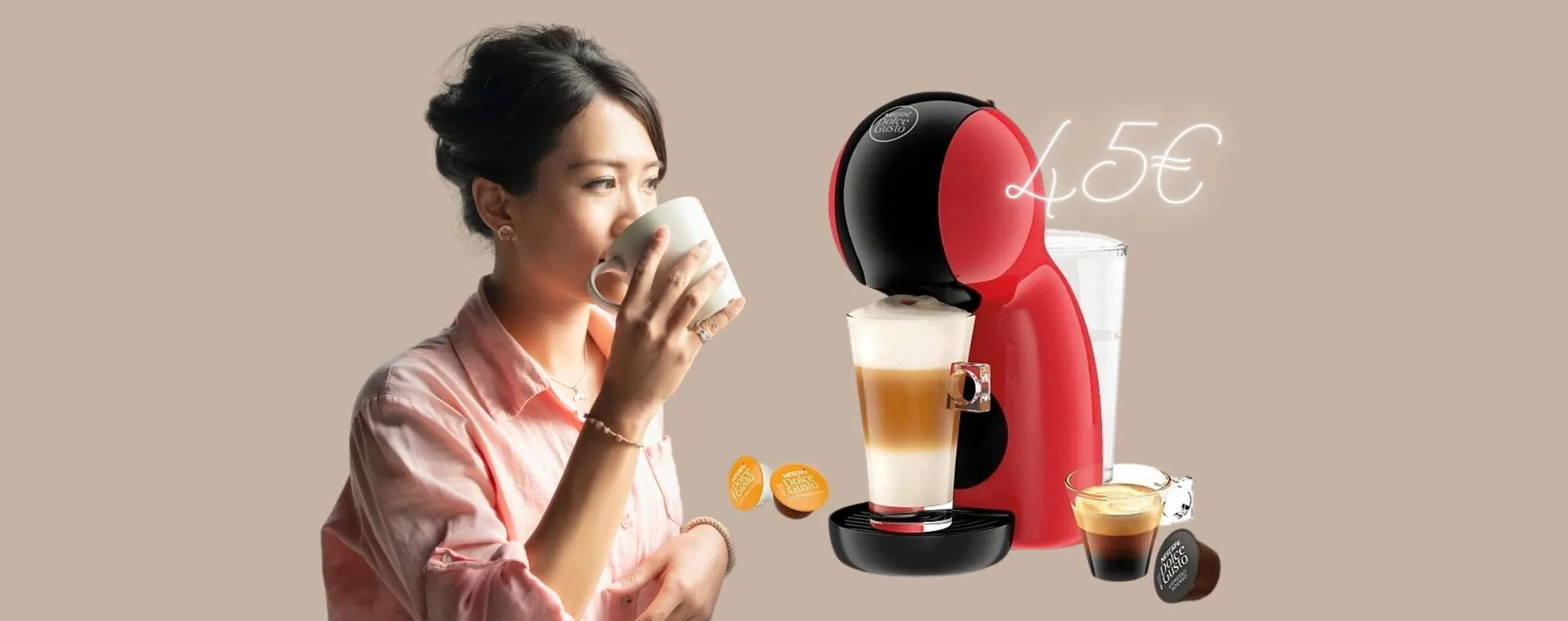Krups Piccolo Xs: mcacchina per caffè espresso pratica ed economica (45€)