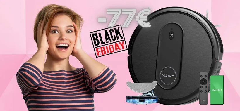 Robot aspirapolvere e lavapavimenti a POCHISSIMO (-77€)