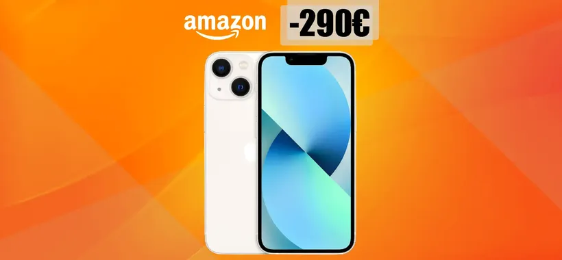 iPhone 13 mini, pochissime unità in MEGA SCONTO su Amazon (-290€)