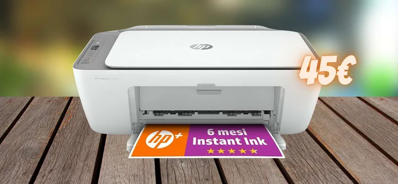 Stampa, scansiona, copia a casa con HP Deskjet a 45€, inchiostro GRATIS