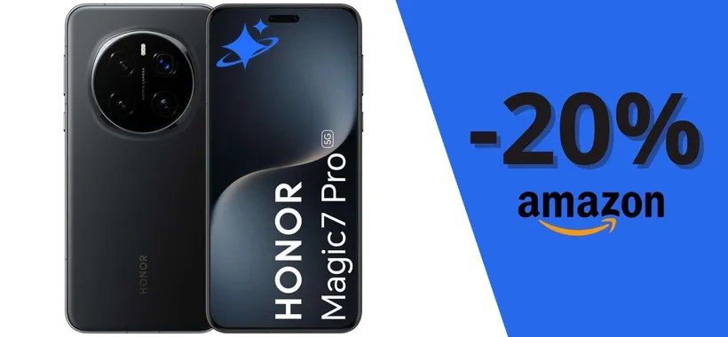 HONOR Magic7 Pro PREZZO TOP: su Amazon a soli 1.036,23€ (-20%)