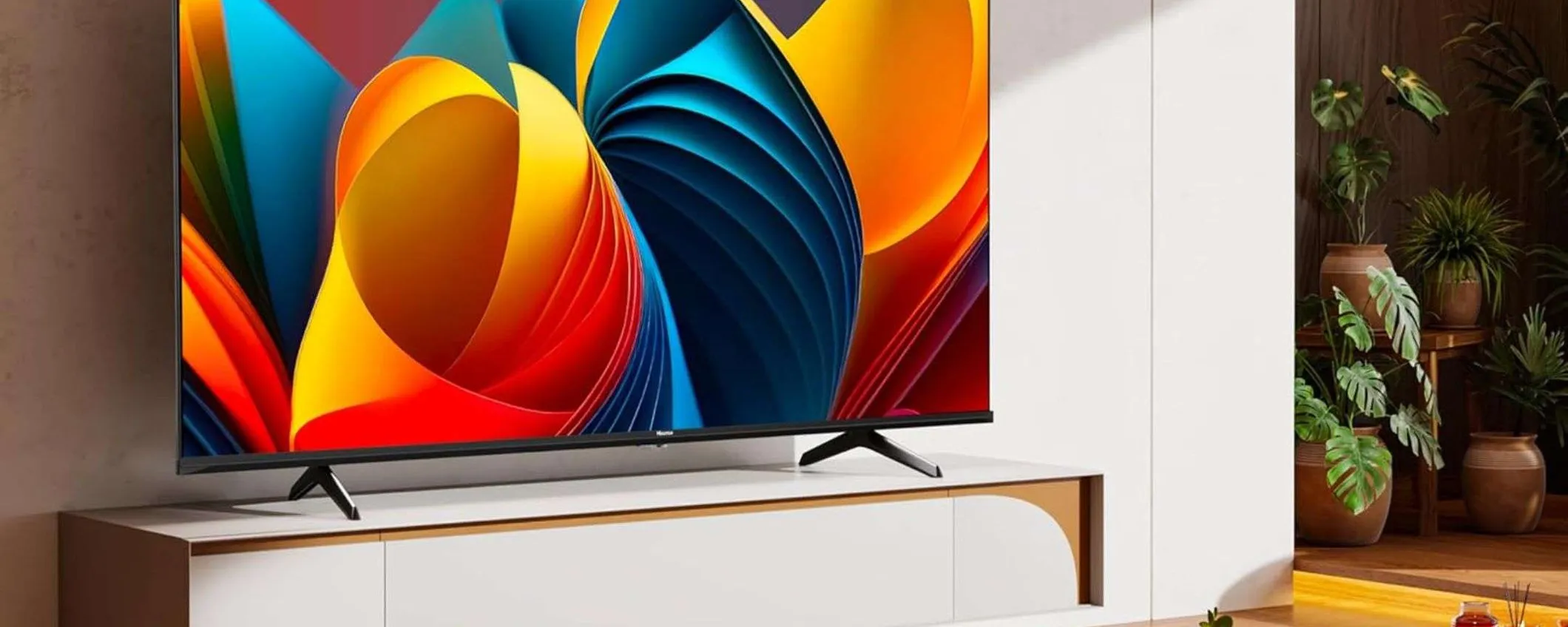-17% su Amazon per la SPETTACOLARE smart TV Hisense da 65