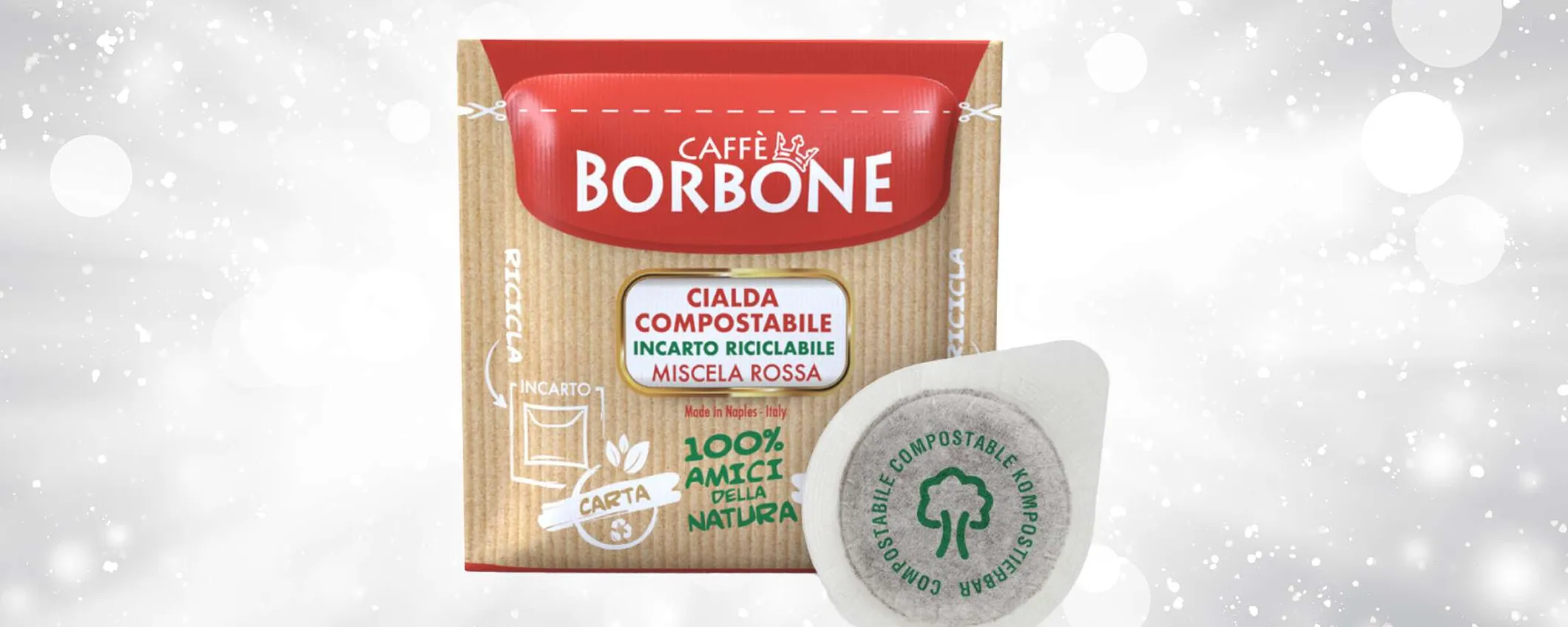 Caffè Borbone, 600 cialde ESE a soli 13 centesimi l'una: offerta natalizia eBay