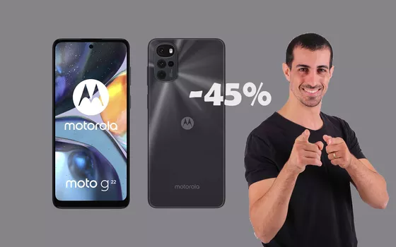 Motorola moto g22 in offerta a soli 122€: sconto TOP del 45%