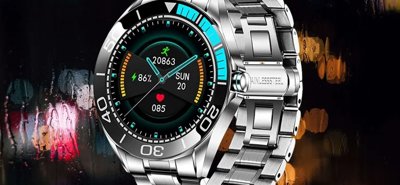 Sofisticato smartwatch in acciaio: prezzo PAZZESCO su Amazon (53€)