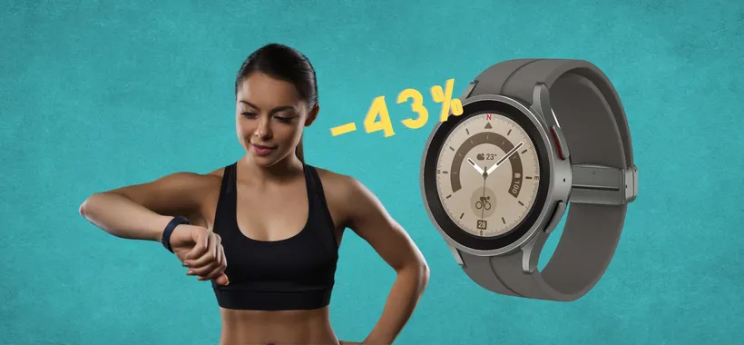 Samsung Galaxy Watch5 Pro al 43% in MENO: Amazon SPACCA il WEB