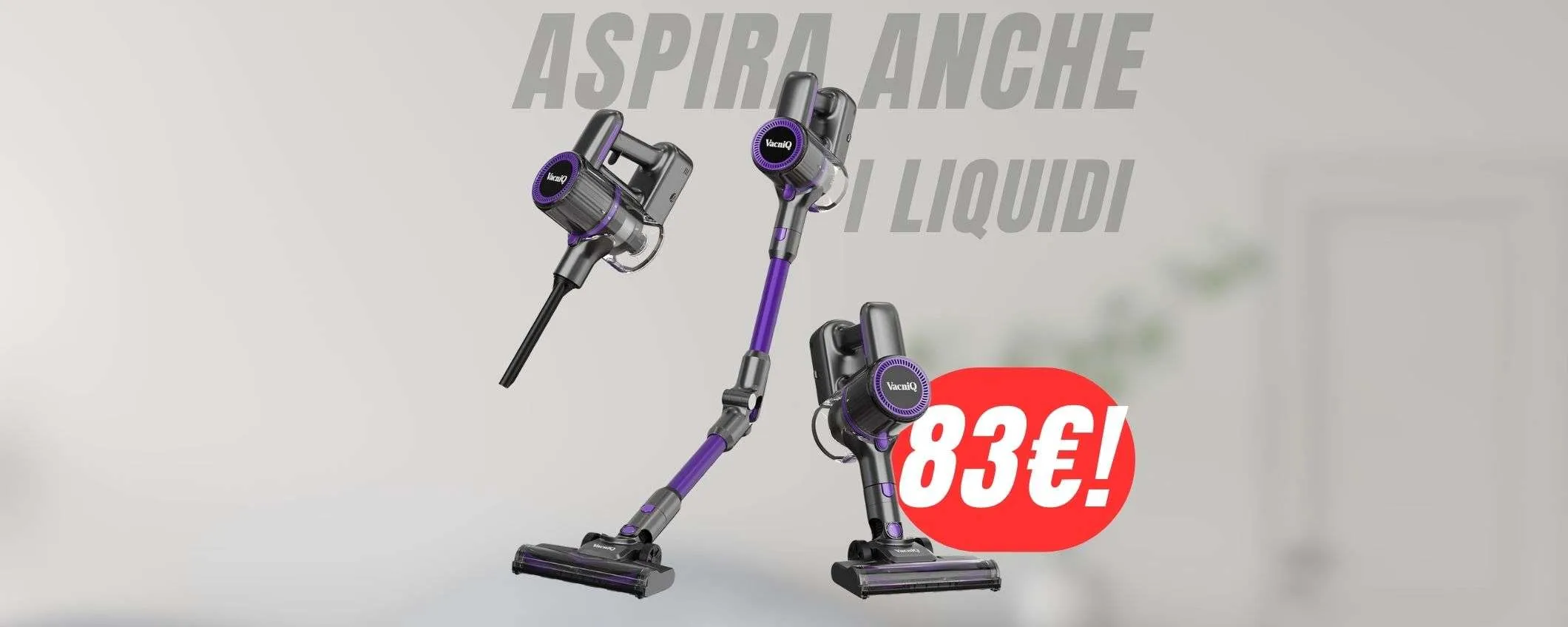DOPPIO SCONTO per l'aspirapolvere elettrico 6-in-1 (lo paghi solo 83€!)