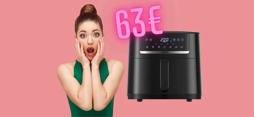 Super sconto del 51% per la friggitrice ad aria Xiaomi da 6L, solo su eBay