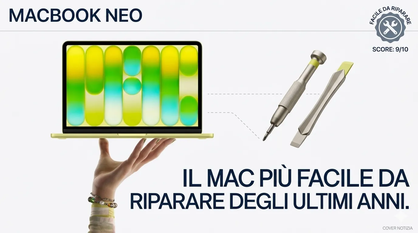 MacBook Neo è il Mac più facile da riparare degli ultimi anni
