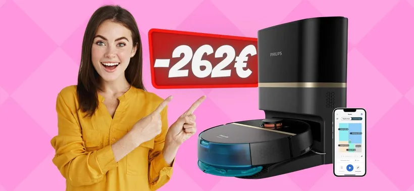 Philips HomeRun Serie 7000: aspira e lava con stazione di svuotamento