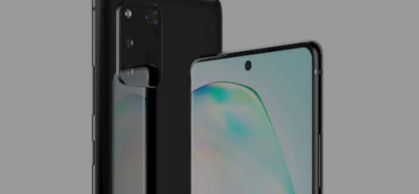 Samsung Galaxy A91: render mostrano display forato