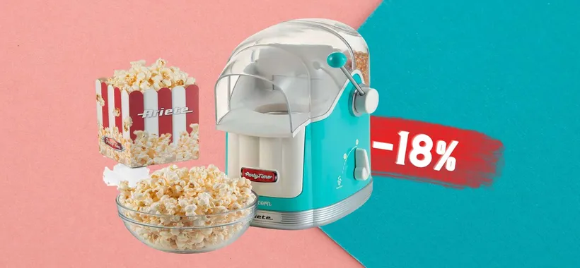 Pop Corn a tutte le ore: falli a casa con la macchinetta ARIETE