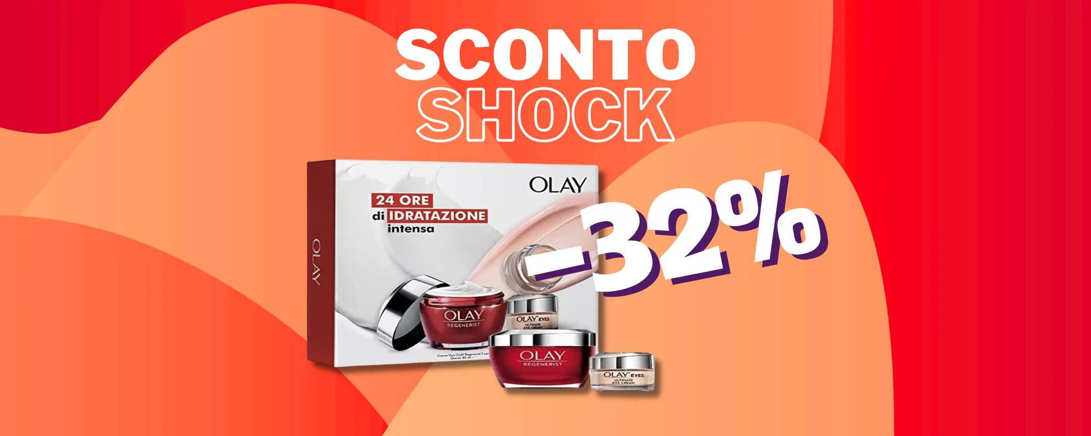 Viziati con la combo crema antirughe e contorno occhi Olay (-32%)