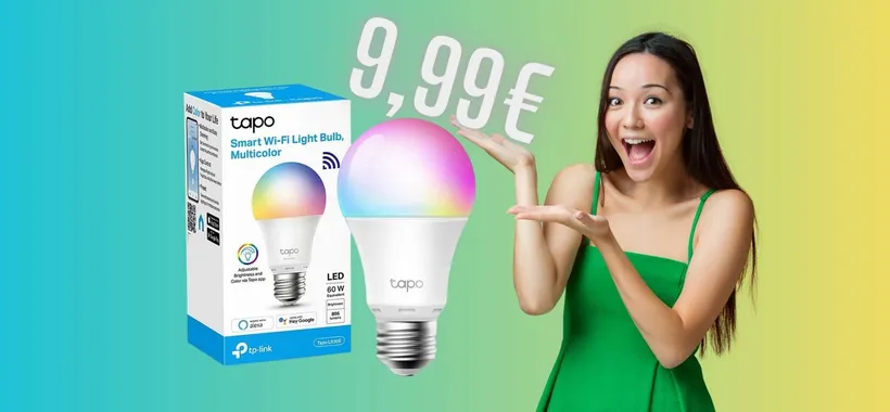Lampadina WiFi colorata a soli 9,99€: tutte le stanze smart con spesa minima