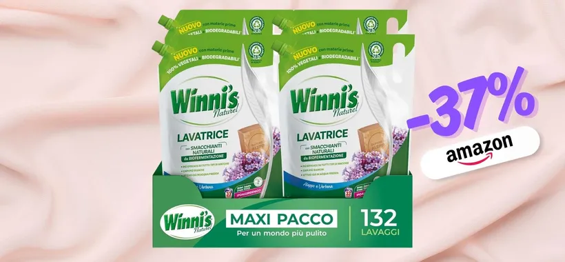 Winni's per bucato pulitissimo, confezione MEGA risparmio (-37%)