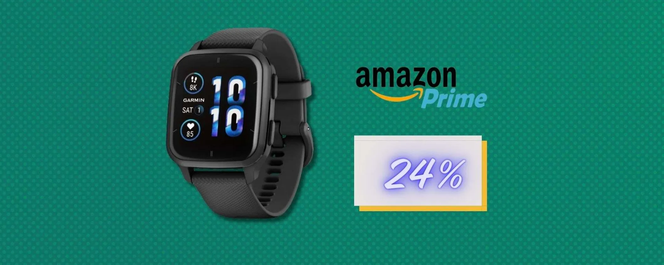 Garmin Venu Sq 2 in offerta: 11 ore di autonomia e sensori top