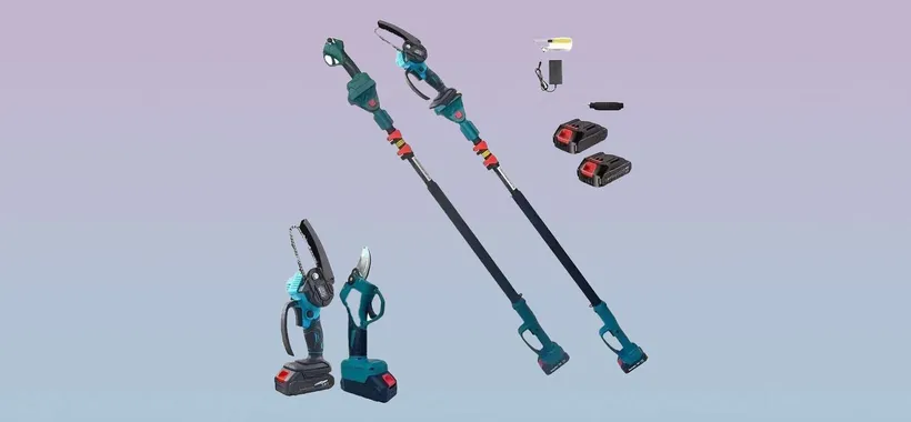 Giardino in ordine con soli 63€: kit con mini motosega e cesoia in offerta
