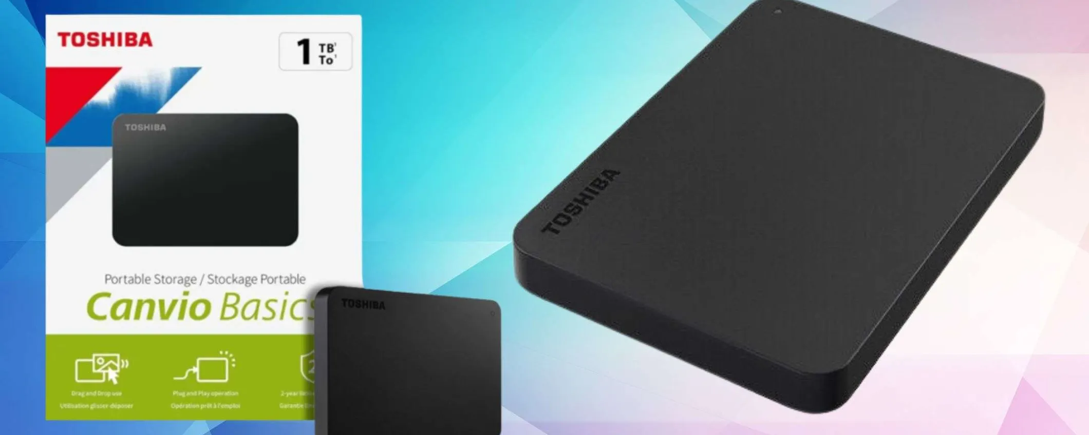Ben 1TB di hard disk Toshiba velocissimo a prezzo da MERCATINO su eBay (39€)