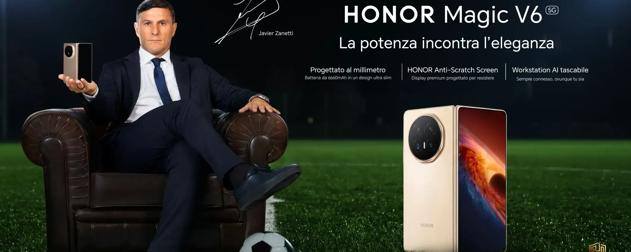 HONOR Magic V6 porta una batteria da record nel mondo dei foldable