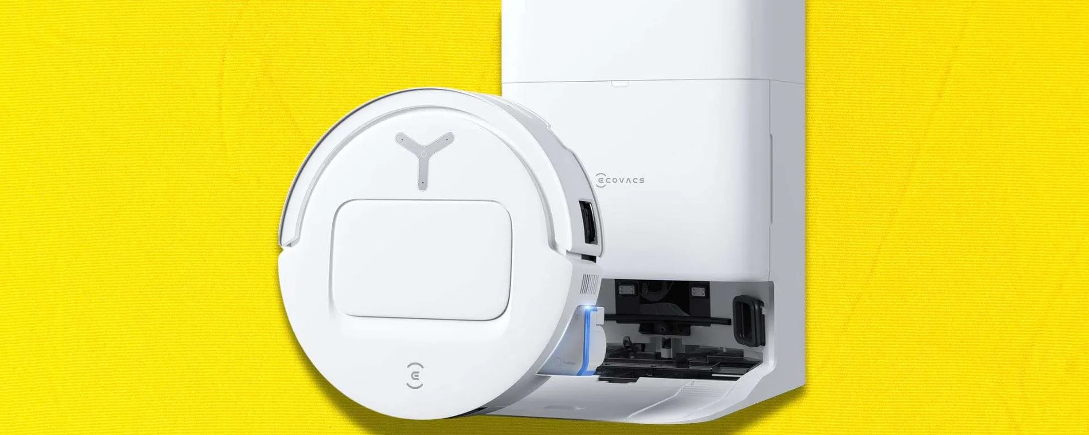 Offerta Ecovacs Deebot T80 Omni: robot aspirapolvere e lavapavimenti super accessoriato a 899€