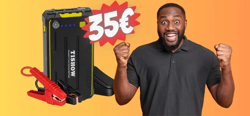 Mai più batteria a terra con questo avviatore d'emergenza a soli 35€