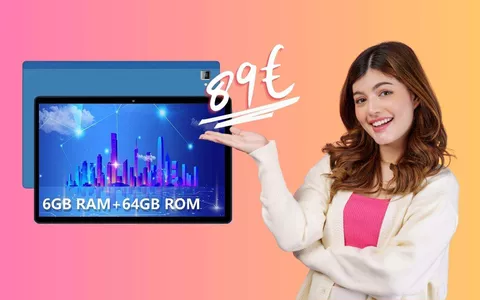 Tablet da 10 pollici con processore Octa-core e Dual Sim a 89€