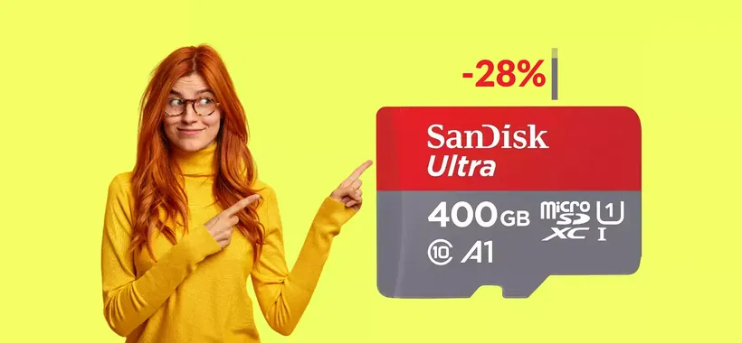 MicroSD 400GB mai ad un prezzo così basso: è inesauribile (63€)