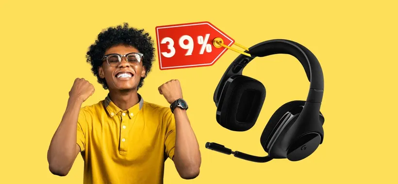 Logitech G533: cuffie gaming wireless a prezzo BOMBA (-39%)