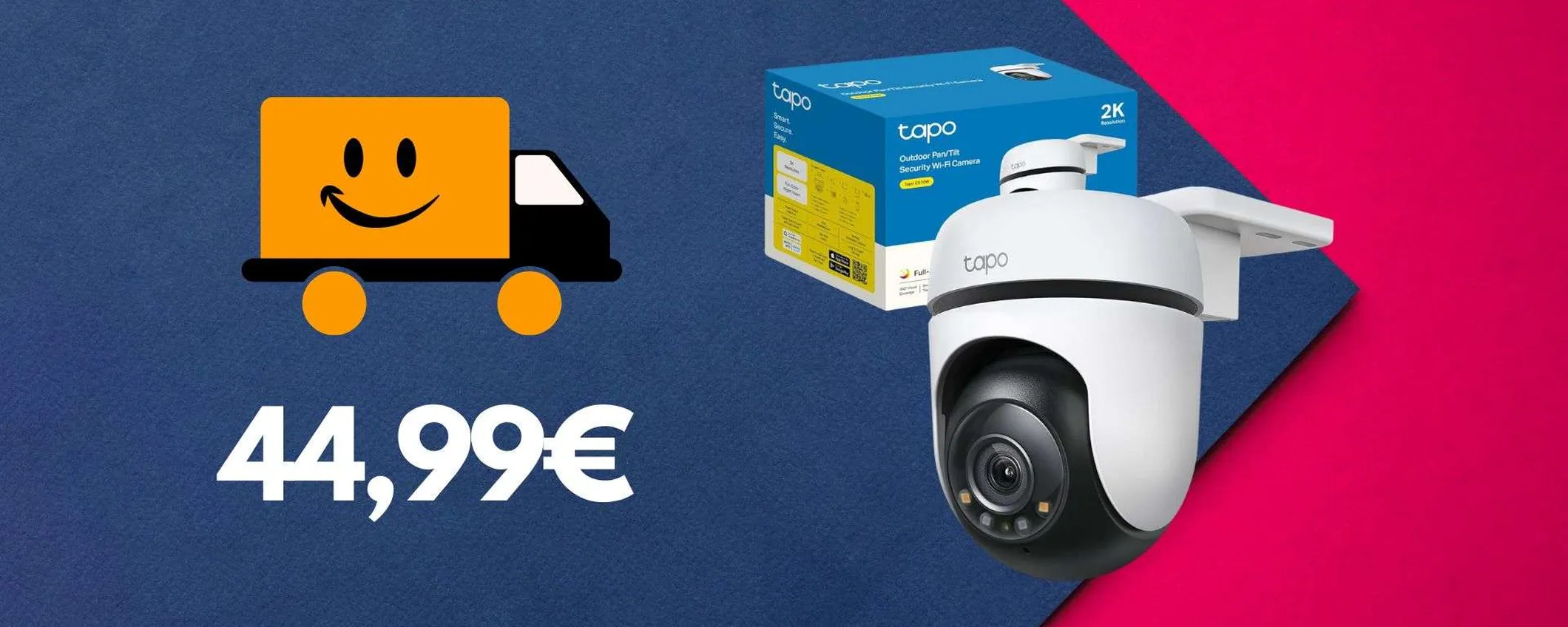 Tapo C510W in offerta: telecamera di sorveglianza QHD 2K a soli 44,99€