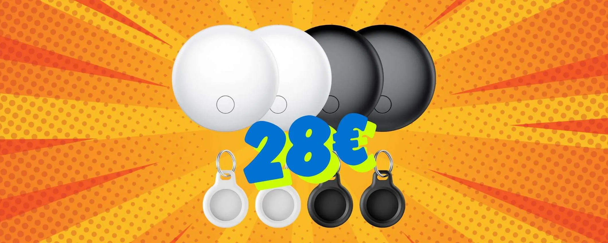 4 Air Tracker Tag con portachiavi inclusi a soli 28€: offerta imperdibile
