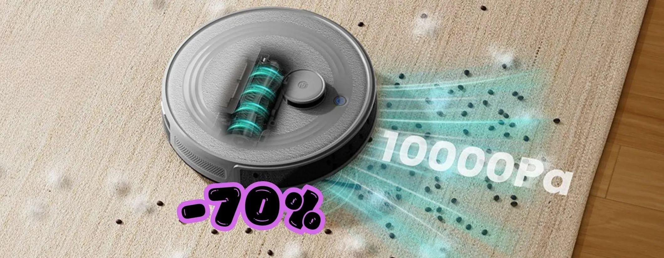 Pavimenti splendenti senza alzare un dito con il robot che aspira e lava LEFANT M2S